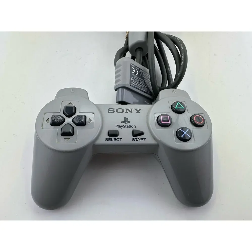 Sony PlayStation PS1 Official OEM Gray Controller SCPH-1080 Tested Working!
